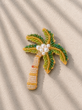 Pins palmier vert & blanc