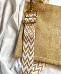 Bandoulière - Beige à motif