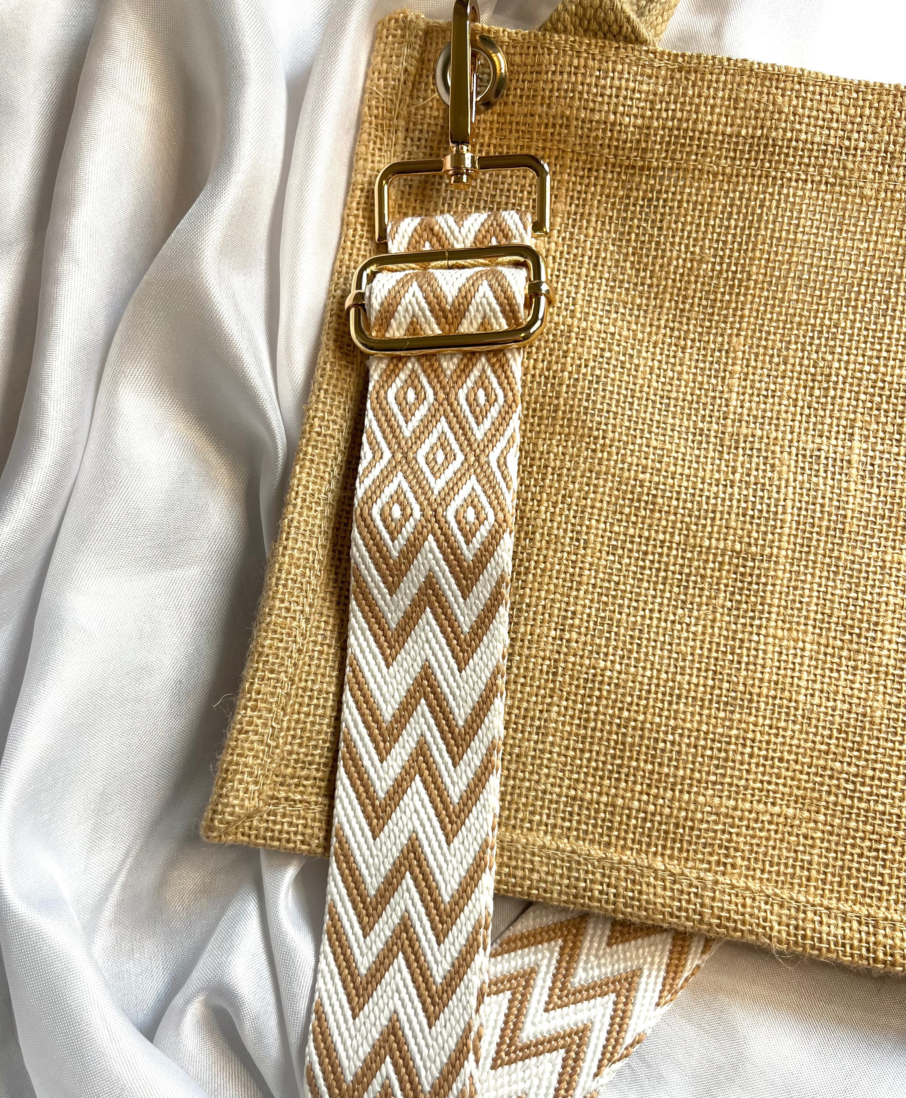 Bandoulière - Beige à motif